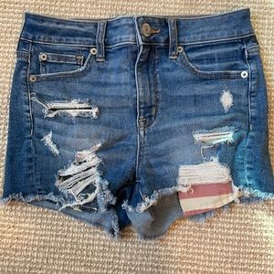 America Eagle flag shorts